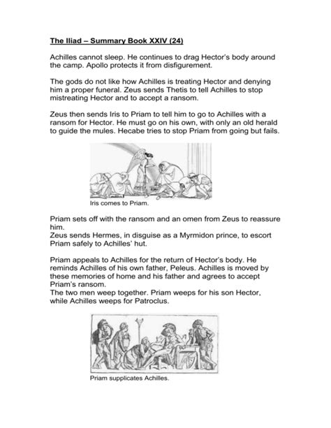 hermes iliad|book 24 summary iliad.